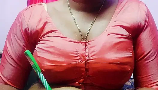 Bedroom aunty romance with boy