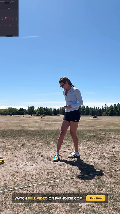 Public Orgasm at the Driving Range