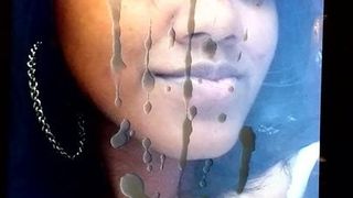 Too much jizz for tiny Indian-Guyanese beauty (cum tribute)