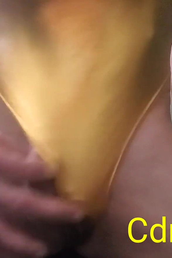 CD Michelle Wearing Gold Leotard