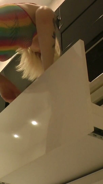 Raver Girl takes off panties in a see through electronic music festival outfit without a bra to show her nipple and tits | Clip 1