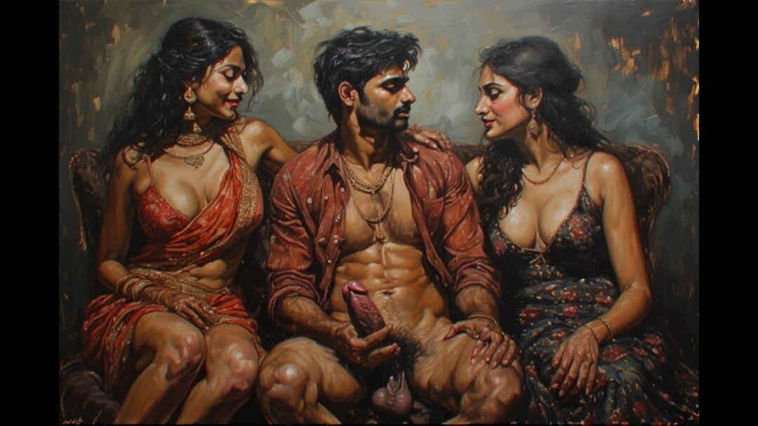 Indian wife cheating on her husband with her ex lover have some good massage and romantic fuck