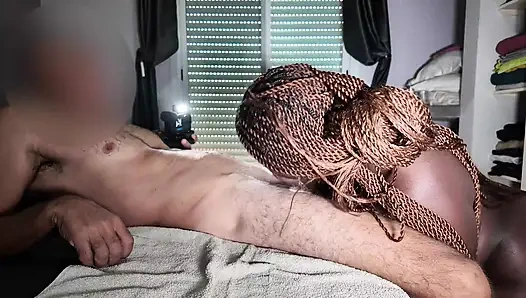 Big Booty Ebony Fucked and Cummed Deeply