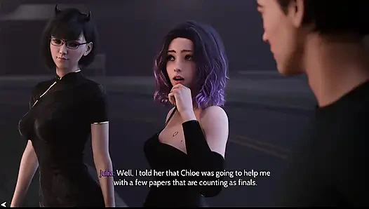 Первокурсница 32 занимается сексом с Хлоей и Юлией был удивительным