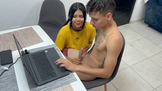 I fuck my beautiful Latina stepsister while I'm in virtual religion classes.