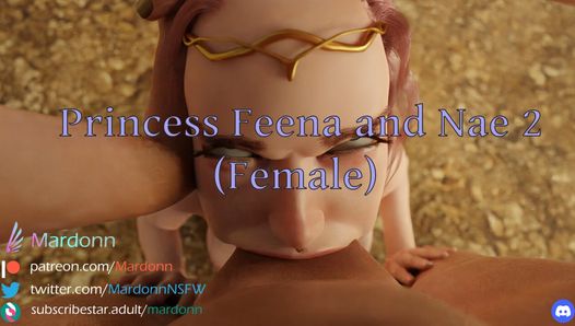 Princesa Feena e Nae 2 (fêmea) - garganta profunda