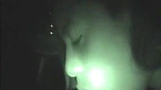 BJ andHJ from a Black CD in car at night