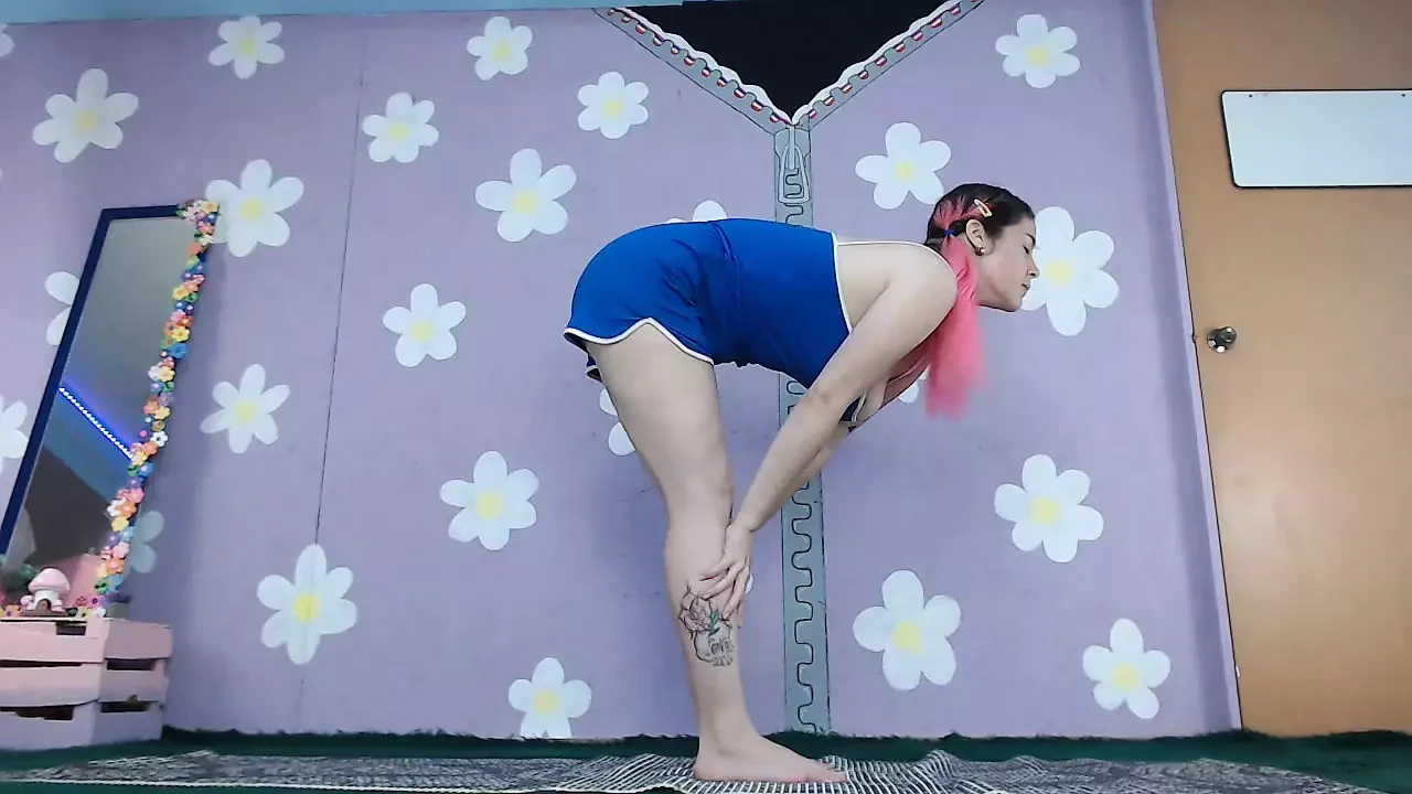 Yoga Workout Livestream Flashing Latina Nip Slip Beginner