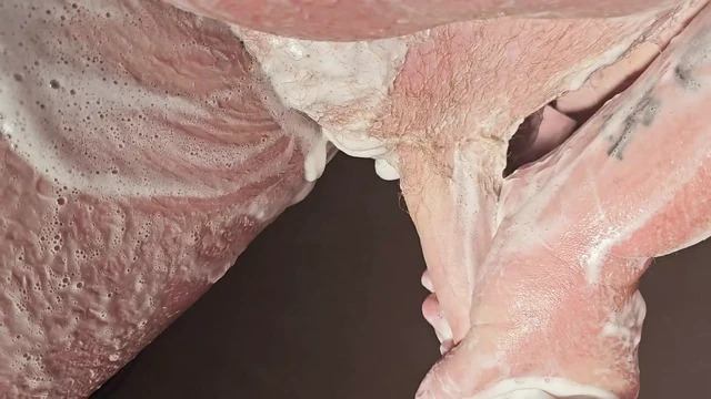 Soaping white cock