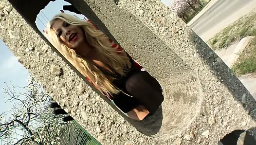 Blonde Bitch Wants to Be a Domina