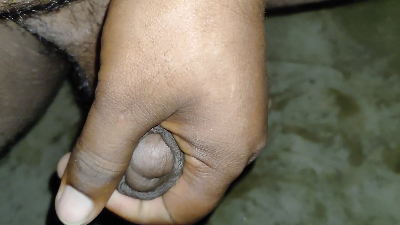 Asian boy enjoy with small dick Masturbation toilet and  bathrooms  mid nights