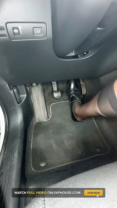 Playing in Socks in the Car