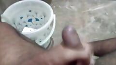 Naughty guy masturbating in Neighbours washroom desi indian lund