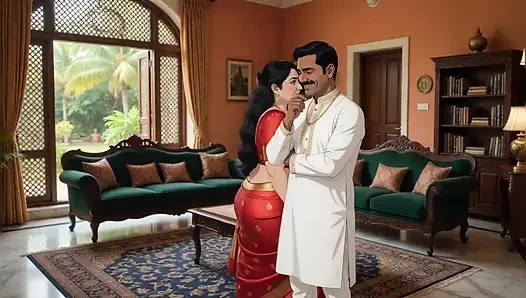 Desi indische shweta bhabhi hat sex im büro mit hindi audio-animationsvideo