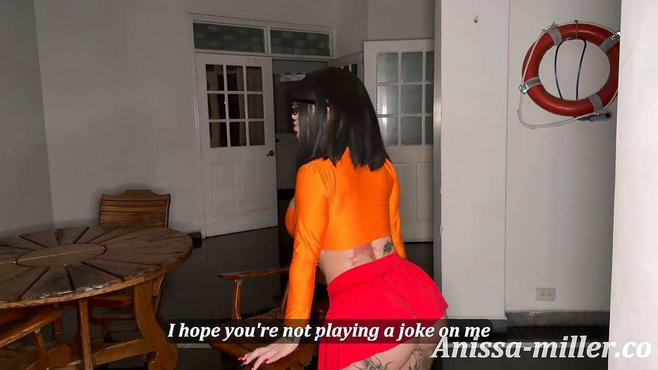 The mystery was this: Velma and Dofne having sex with their legs spread apart