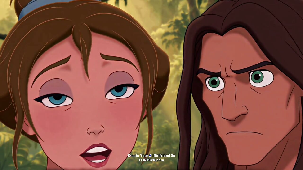 Tarzan Had Never Touched a Woman Before – Jane Let Him Explore Every Inch, and He Didn't Stop at Her Shoulders ( AI Generated )