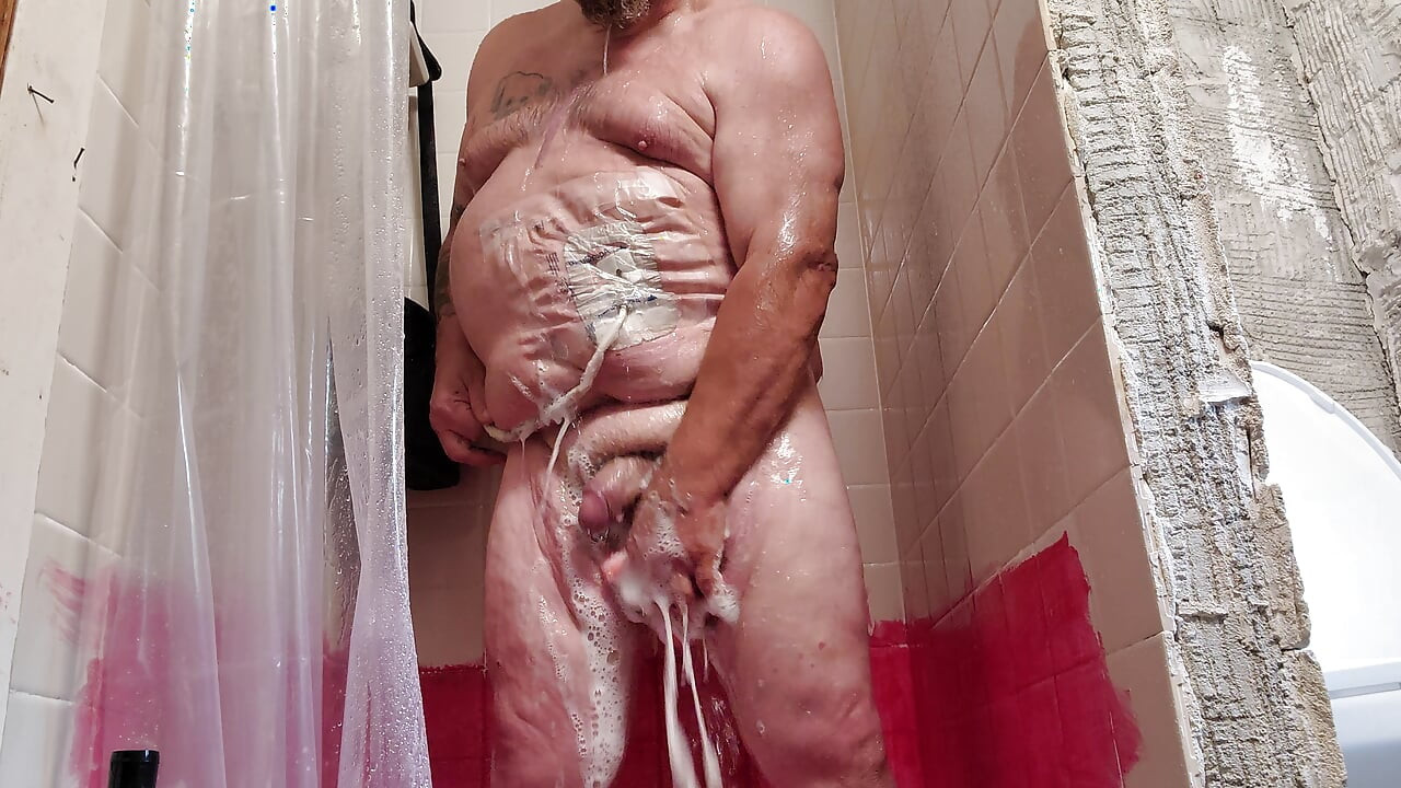 Takeing a shower