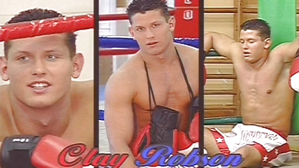 Twee jonge zwaargeschapen hunks beuken een gespierde dekhengst anaal in een wild trio