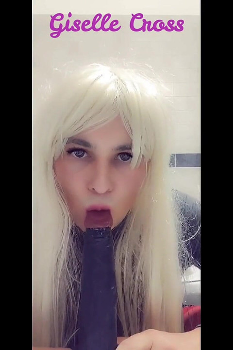 BBC Dildo Deepthroat Training