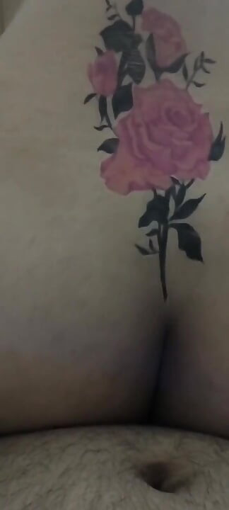 Indian Wife with Fake Tattoo Hot Mom