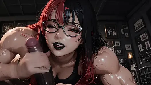 Muscle Goth Mommy Takes Care Of BBC - ATKINS HEAVEN
