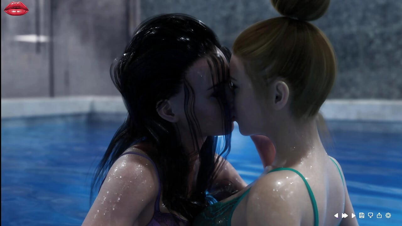 Mrs Denvers 17 Wanda and Lois Spend Quality Time Together in Swimingpool