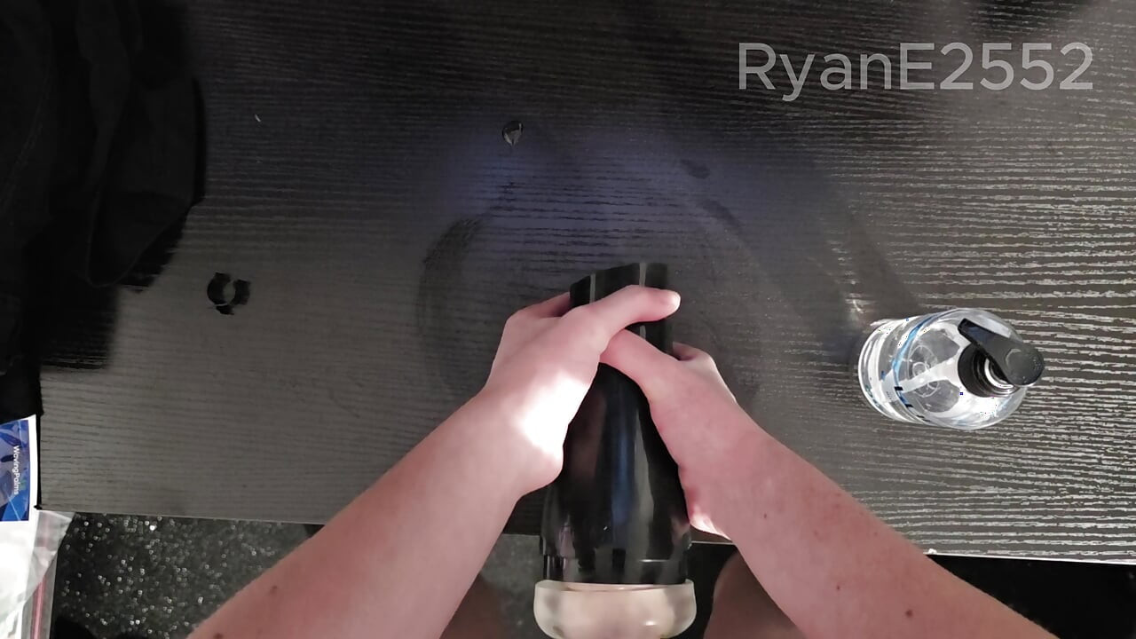 Virgin British Twink plays with himself and his bros toy