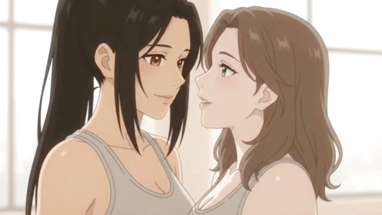 Lesbian Partner Yoga Turns Intimate