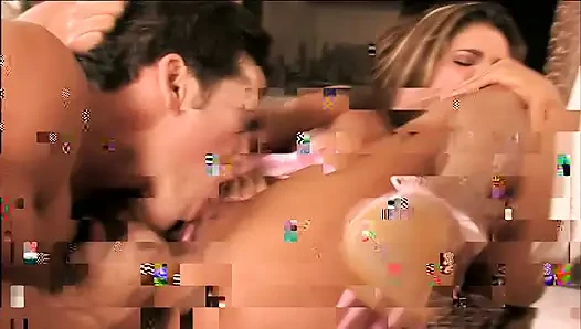 Brunette Beauty Gets Her Pussy Licked and Fucked by Buff Guy