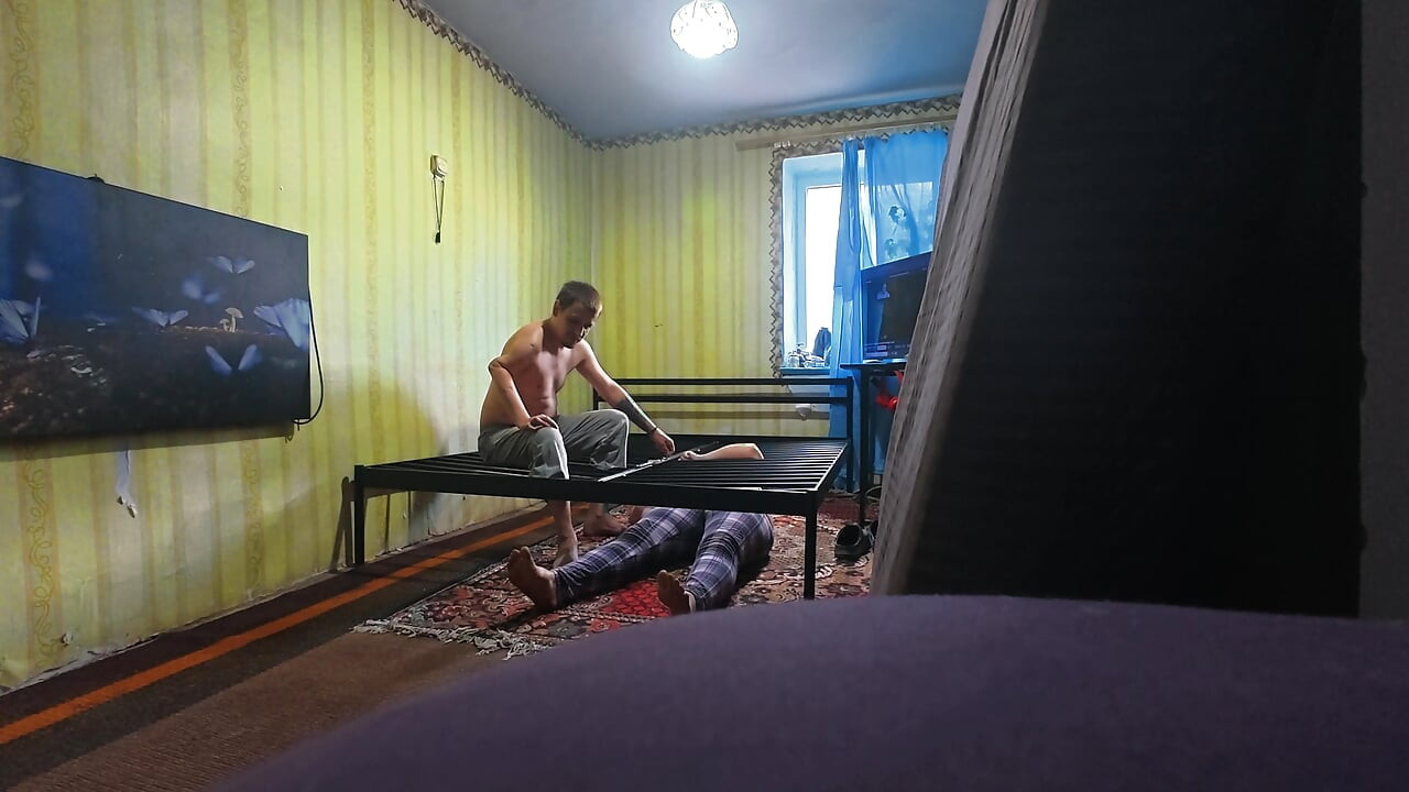 Behind the scenes, uncut. We're building a new sex bed