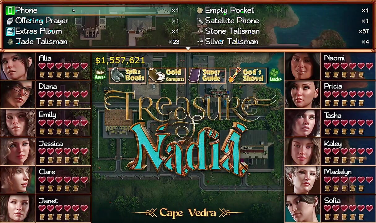 Treasure of Nadia Booty Calls Sex Spil Spil del 01 Nøgen Spil 18+ Porno Spil