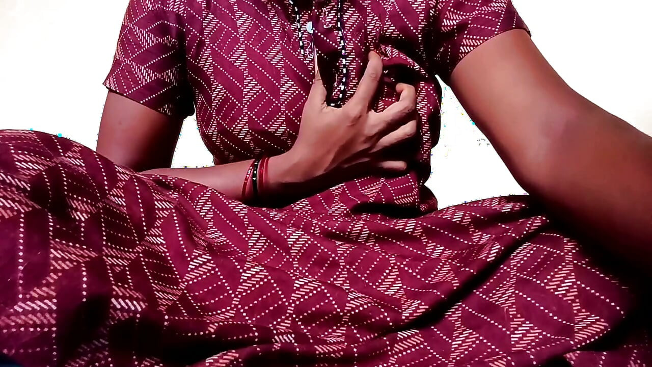 Ammu squeezes her breasts while wearing her nightie, turning up the heat 135