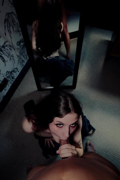 White Girl Bunny Sucking Dick Mid Photoshoot