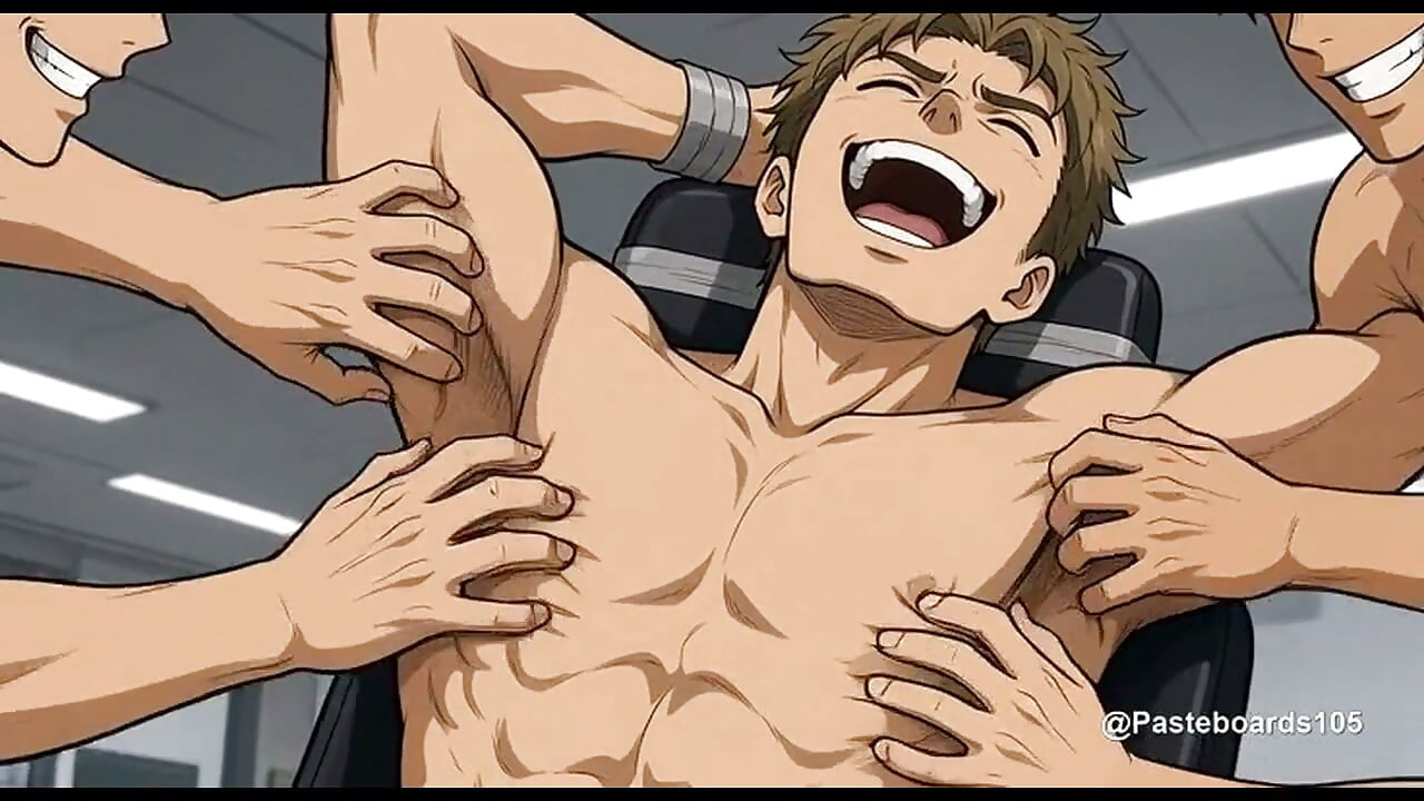 The Office Tickle Party - Taped To His Chair (2D Anime)