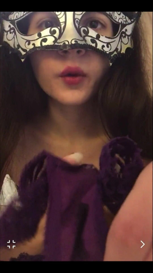 Russian Mistress: Get on your knees, creature, so that I let you lick your dirty panties! Female domination and humiliation | Clip 1