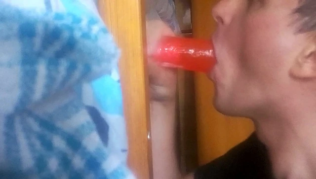 Just me deepthroating a dildo