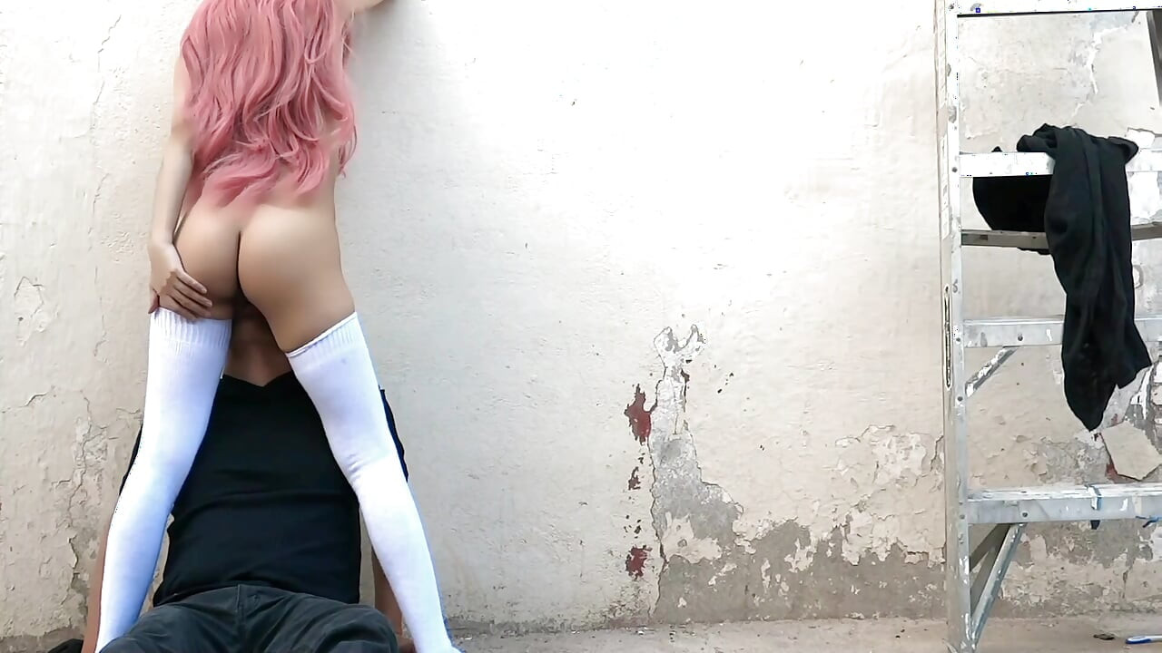 Squirting on My Boyfriend's Face in a Public Alley