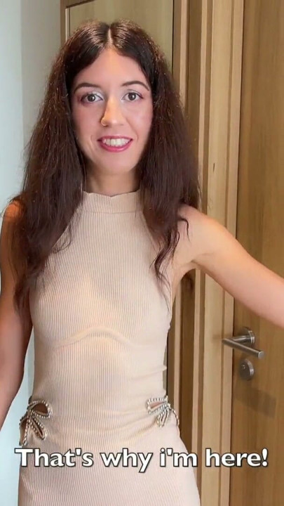 Girl complains about her neighbor that he fucks too loudly and ends up getting fucked by him | Clip 2