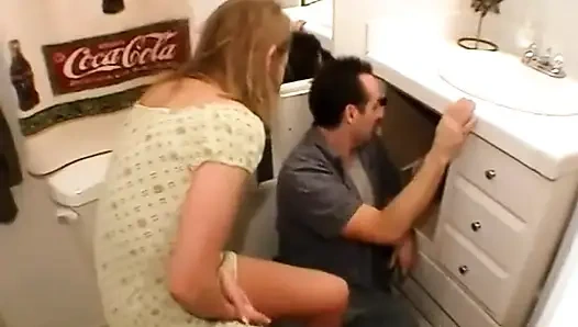 Plumber Lays Pipe Inside Brooke