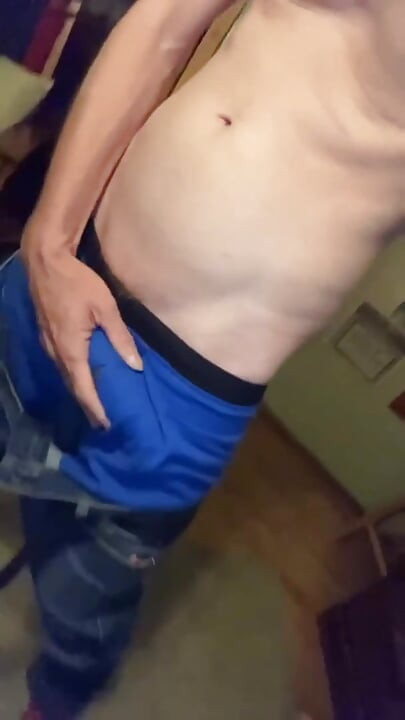Playing with My Bulge in New Boxers
