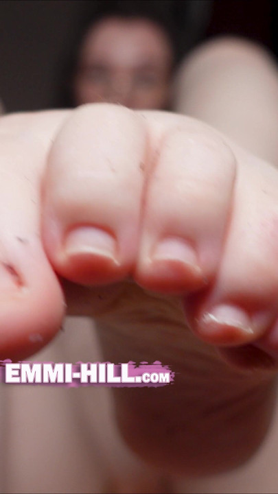 So close up Emmi Hills dirty soles