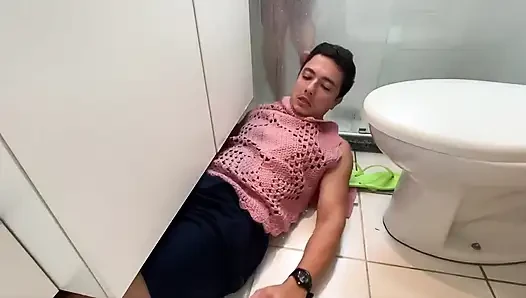 Foot Slave Stepped After Take Shower Ep 2