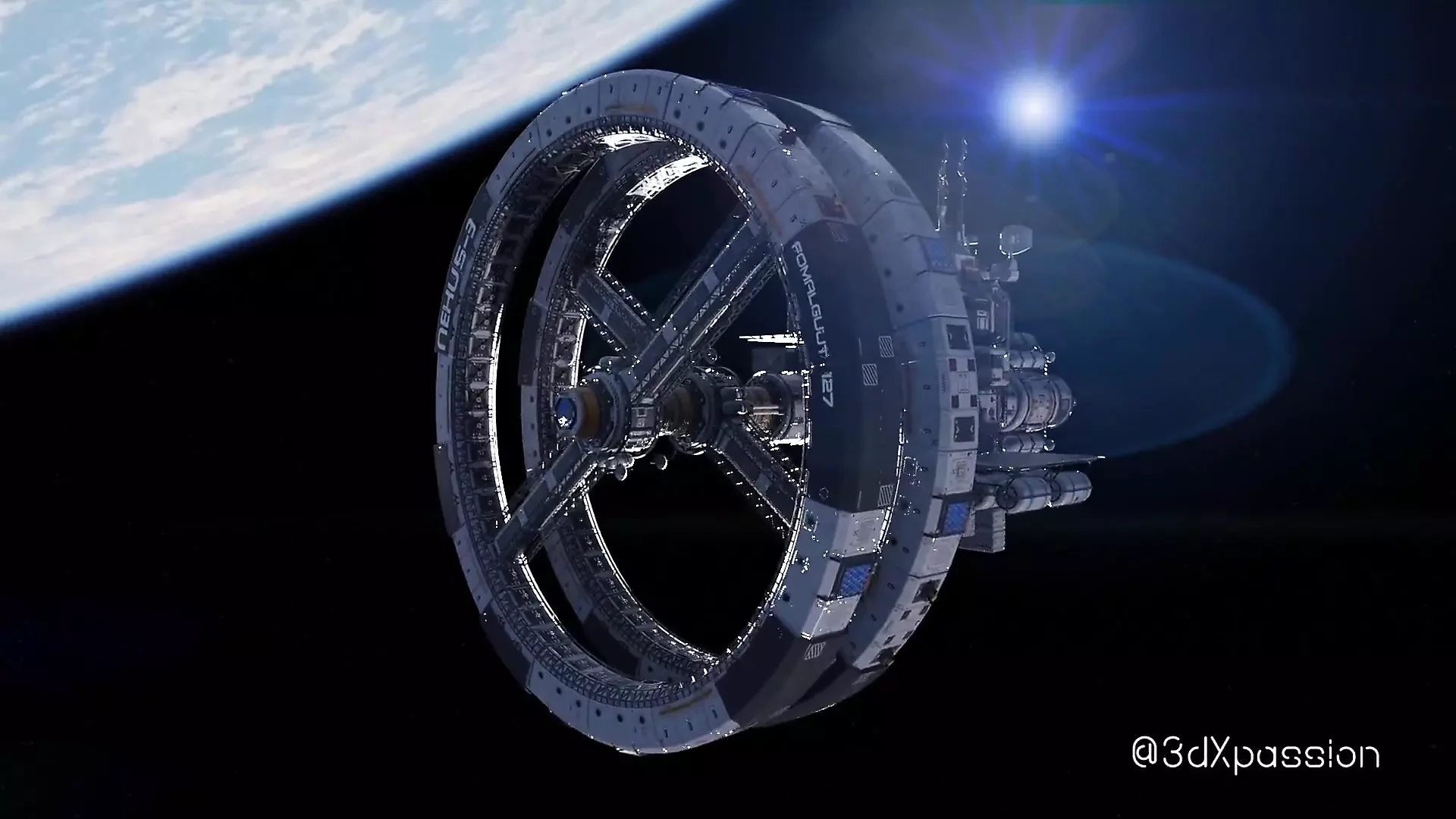 Nexus-3: nella mia orbita. Una sexy bionda tettona fa il miglior sesso in una stazione spaziale