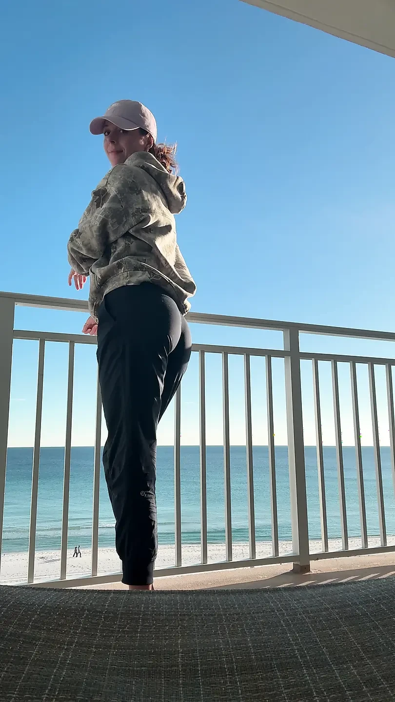 Cum with Me on the Balcony in Front of the World!