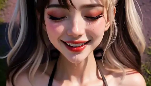 Azgın yapay zekalı sürtük boşalana kadar yerde mastürbasyon yapıyor