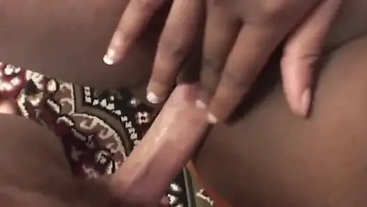 Ebony Amateur MILF Takes White Cock and Facial