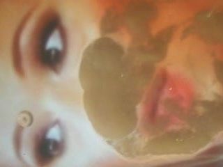 Leah Remi сперма на рту 3, замедленная съемка