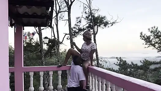 Having orgasm with the view