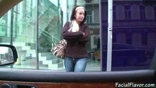 Cindy Dollar blowjob in car