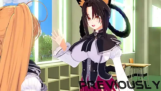 Rossweisse erwischte mich fast beim ficken mit Akeno - AUF DERER, DER NTR Madness Serie